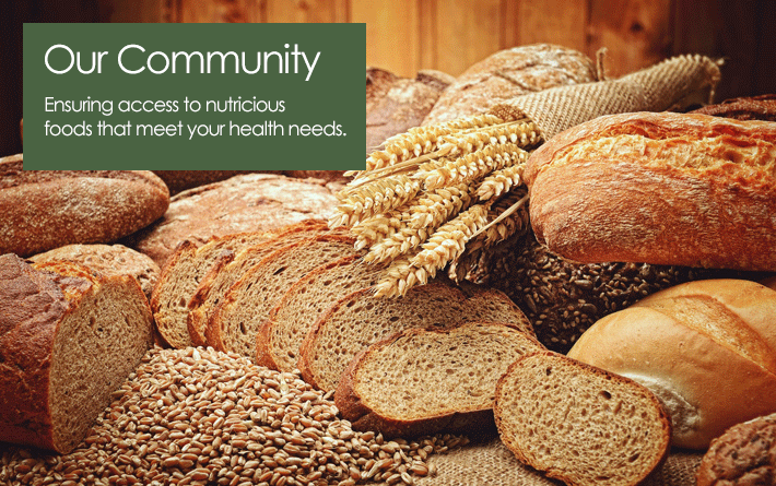 Table full of bread and wheat.